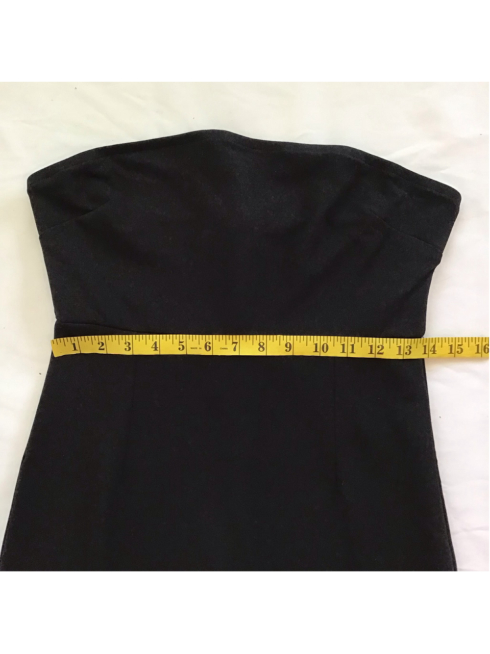 NWT- JLCNCUE Women's Elegant Sexy Strapless Black Midi Dress Size M - Picture 9 of 11